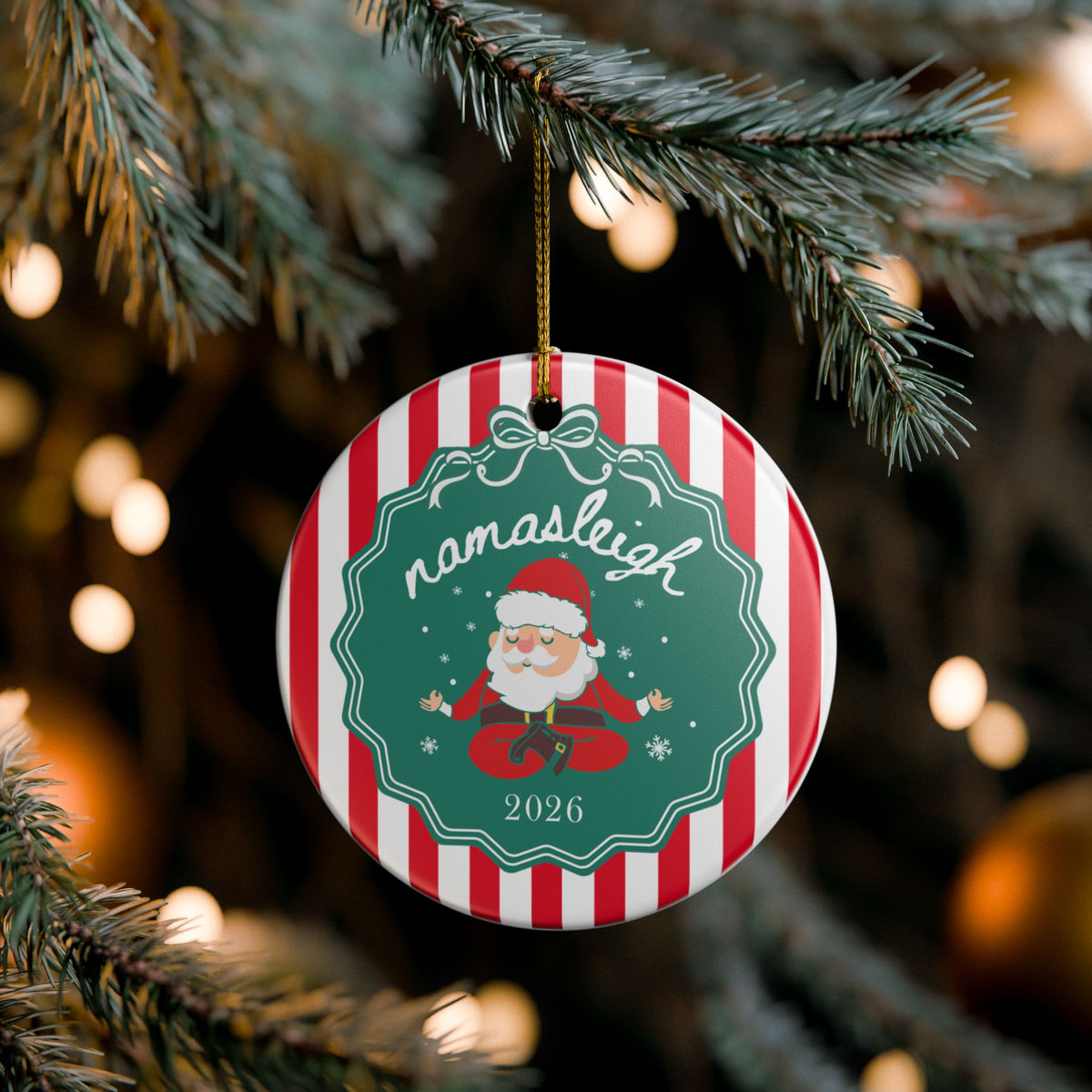 Namasleigh Santa Ornament 2026