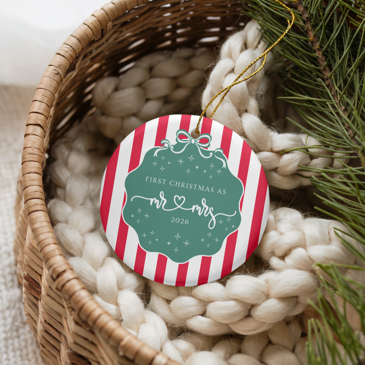 First Christmas as Mr. & Mrs. Ornament 2026