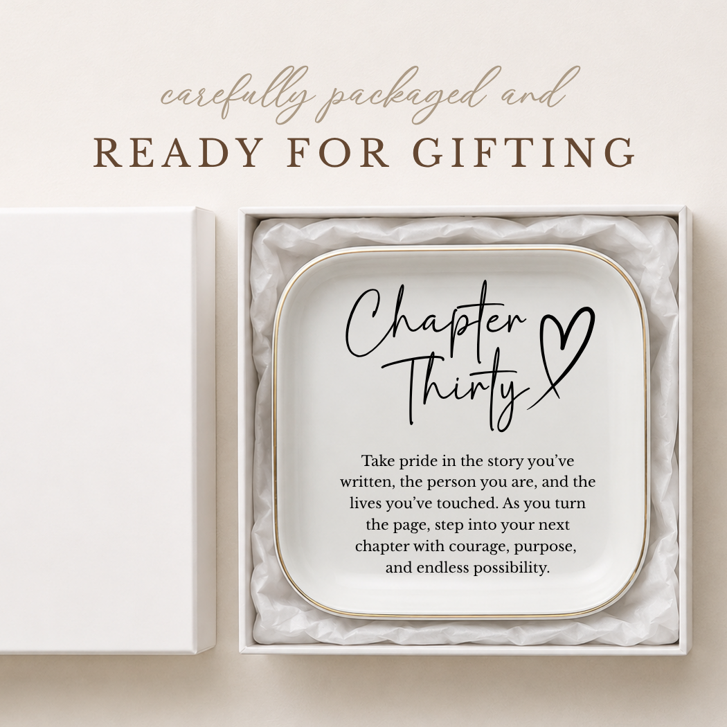 Chapter Thirty Ring Dish – 30th Birthday Gift