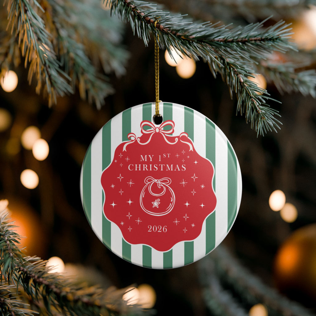 Baby’s First Christmas Ornament 2026 – Baby Rattle