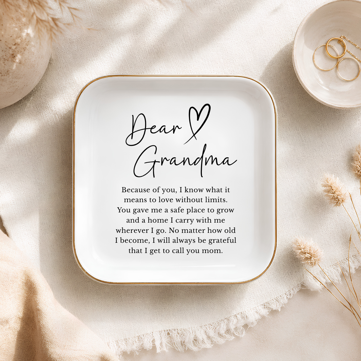 Grandma Jewelry Dish Gift for Grandma