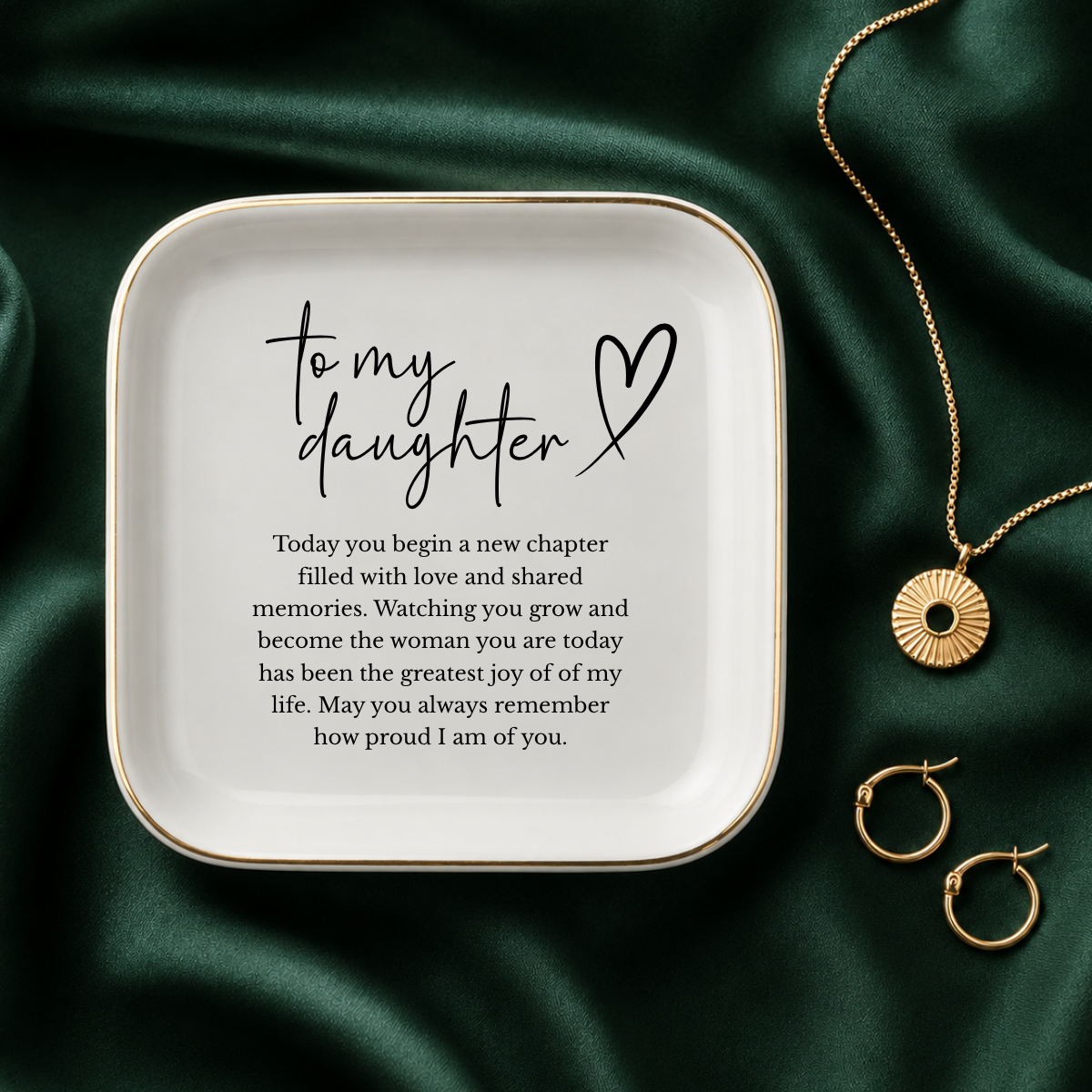 Ring Dish for Daughter – Gift From Mom Keepsake
