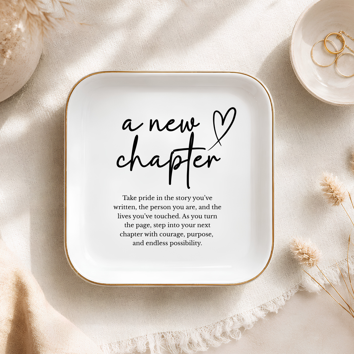 Personalized Retirement Ring Dish – A New Chapter