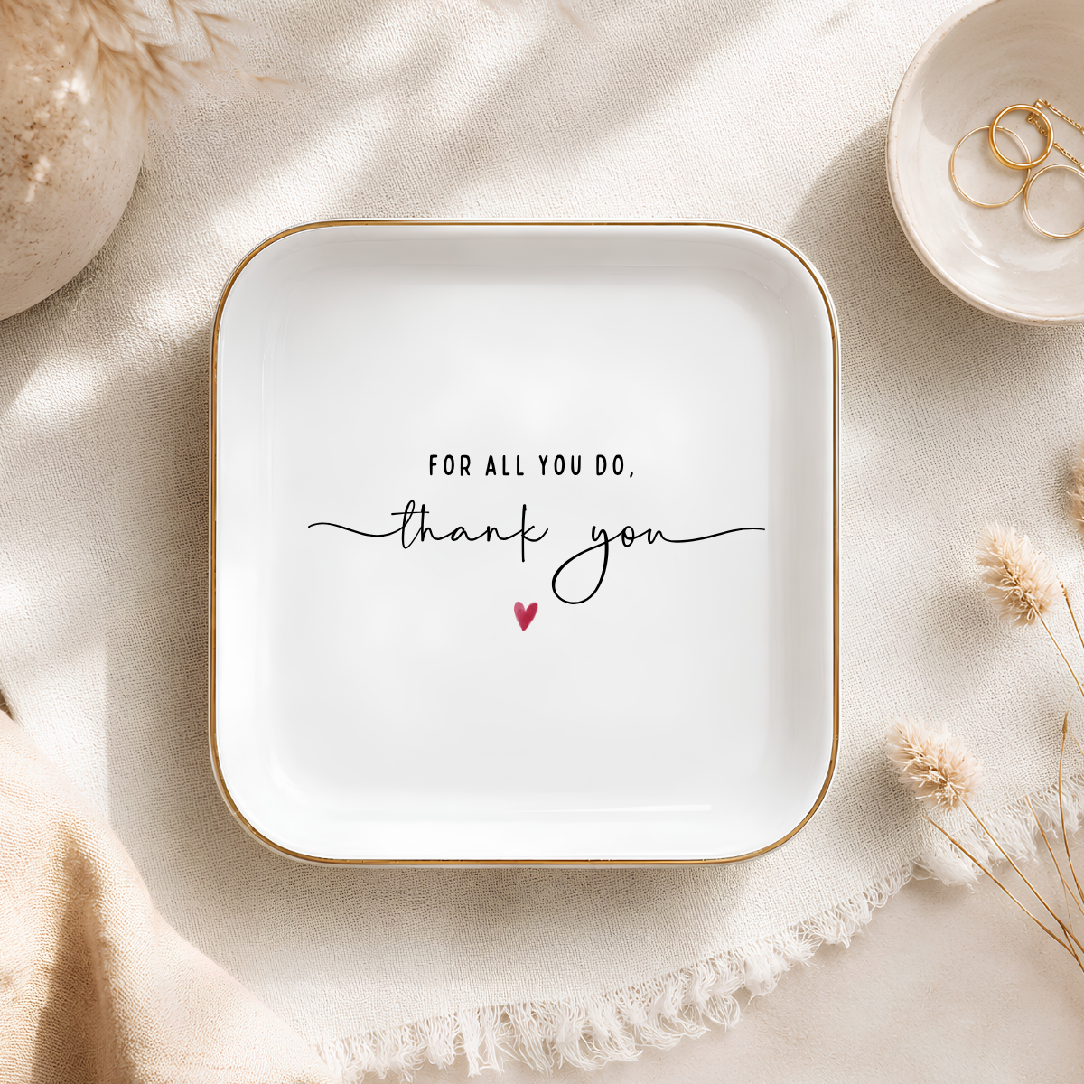 Thank You Ring Dish – Teacher and Coworker Appreciation Gift