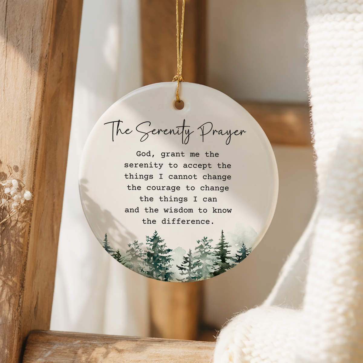 Serenity Prayer Ornament