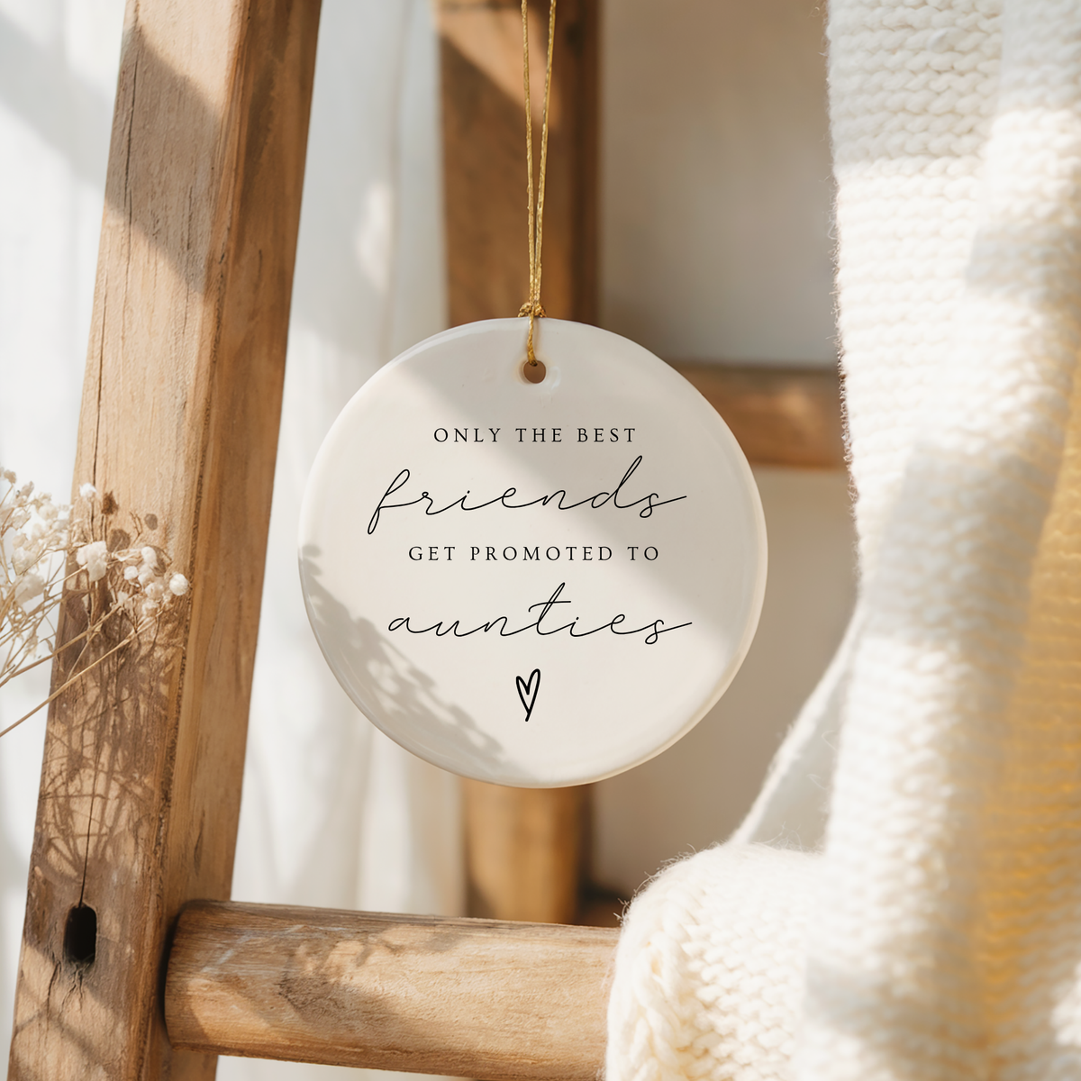Best Friends Promoted to Aunties Ornament