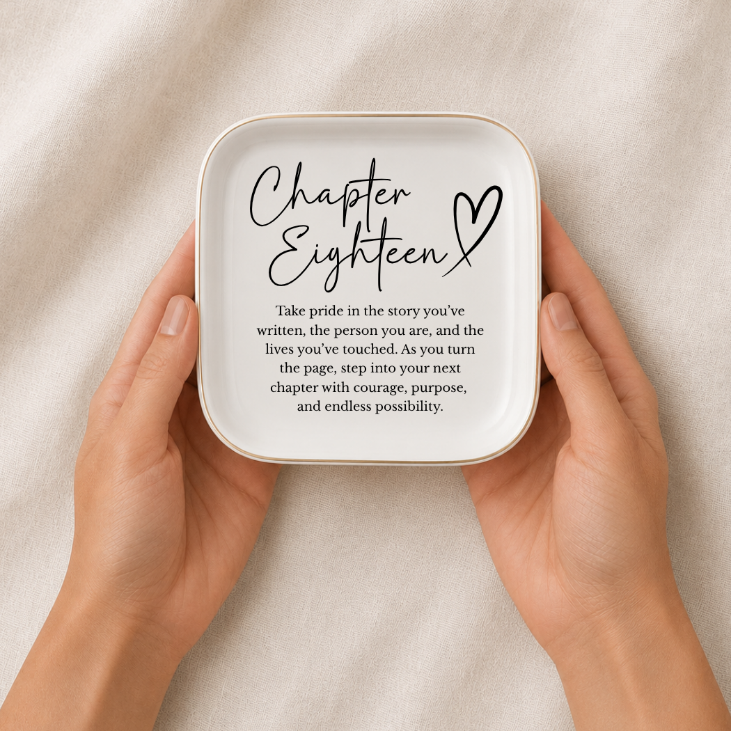 Chapter Eighteen Ring Dish – 18th Birthday Gift