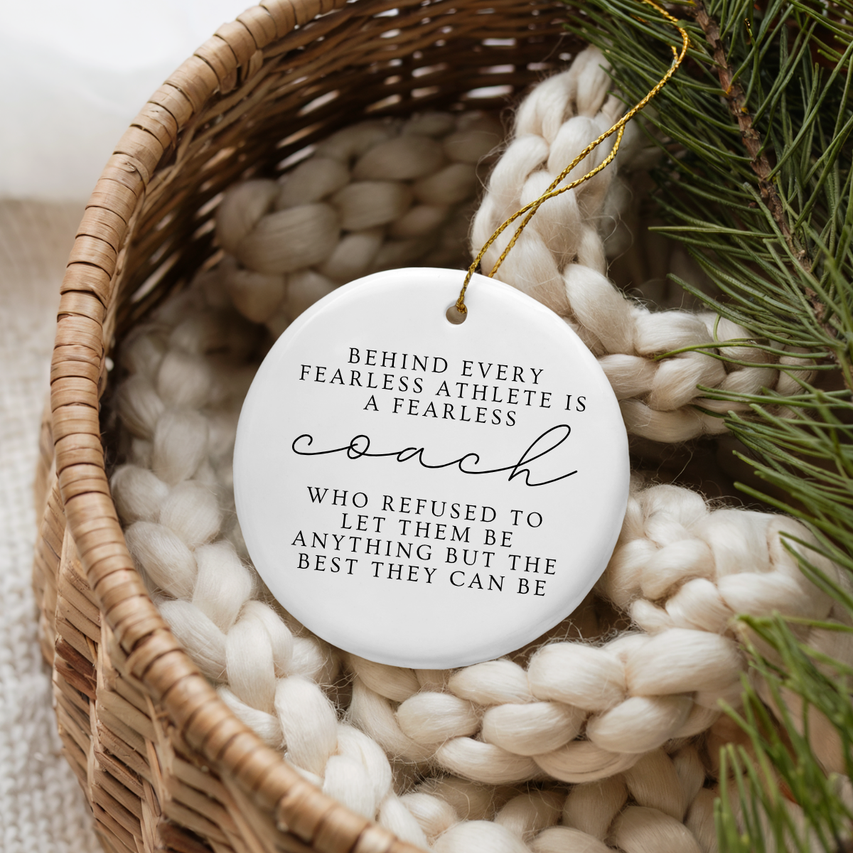 Coach Appreciation Ornament – End of Season Gift