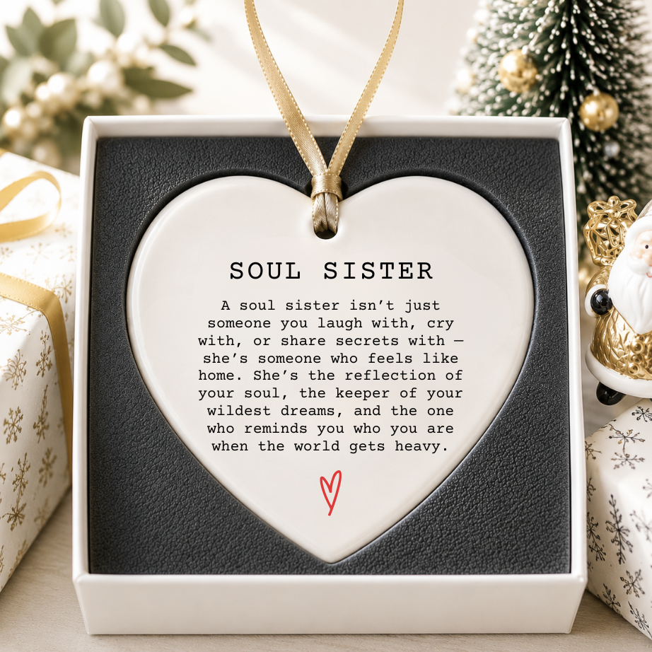 Soul Sister Heart Ornament