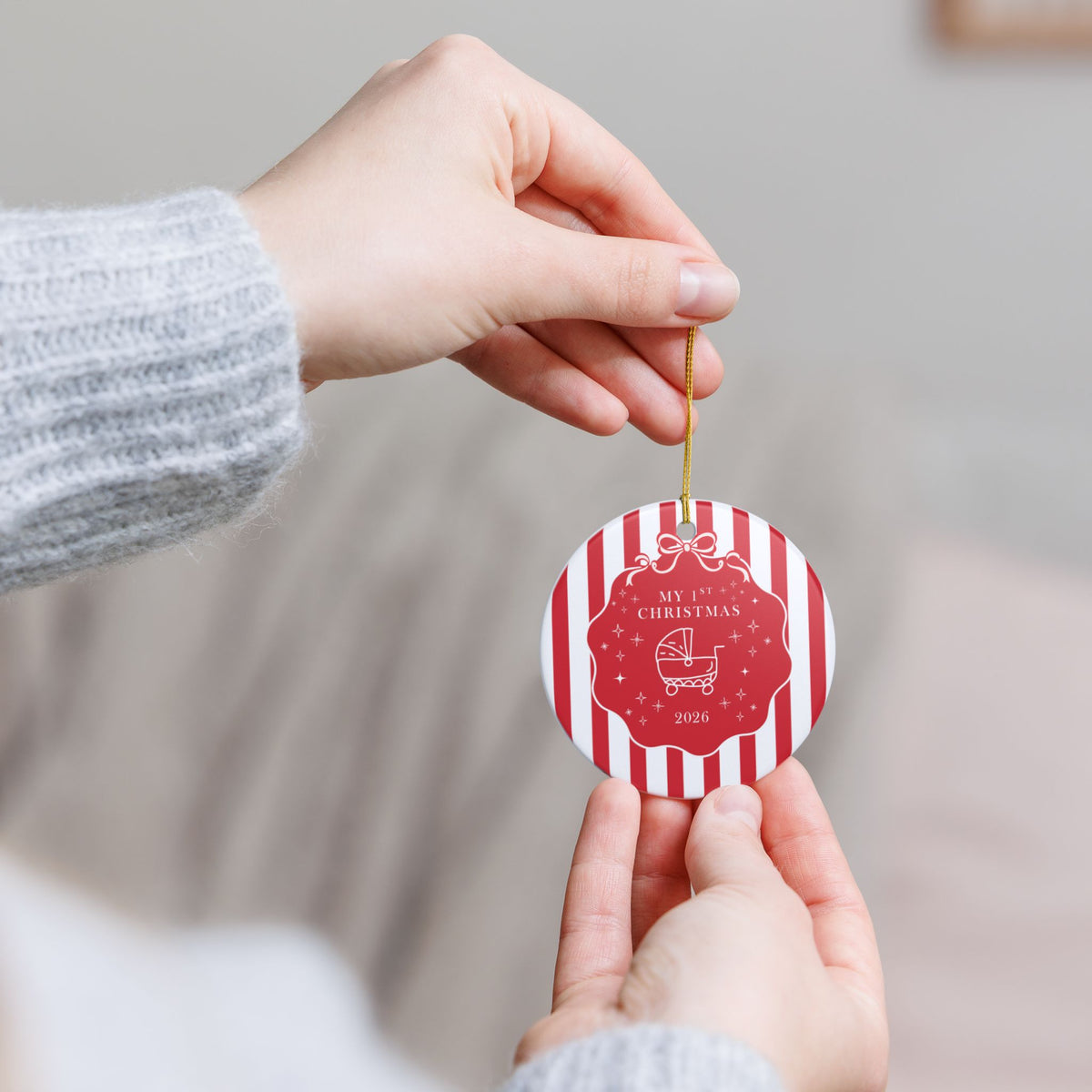 Baby’s First Christmas Ornament 2026 – Baby Carriage
