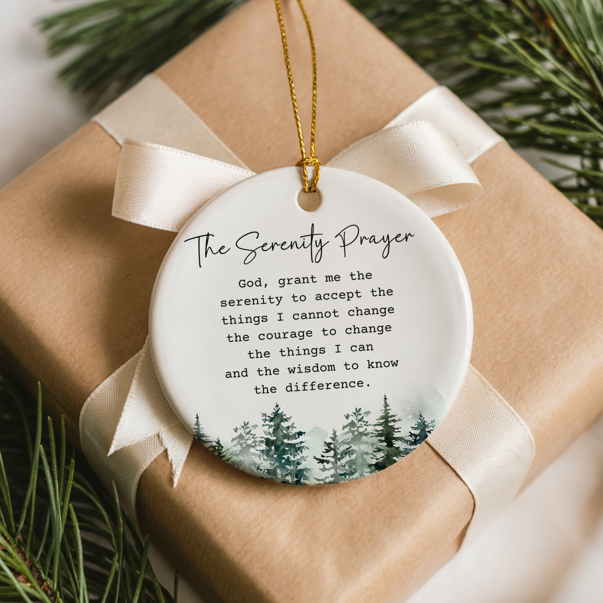 Serenity Prayer Ornament