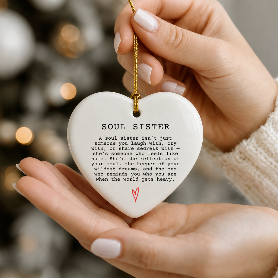 Soul Sister Heart Ornament