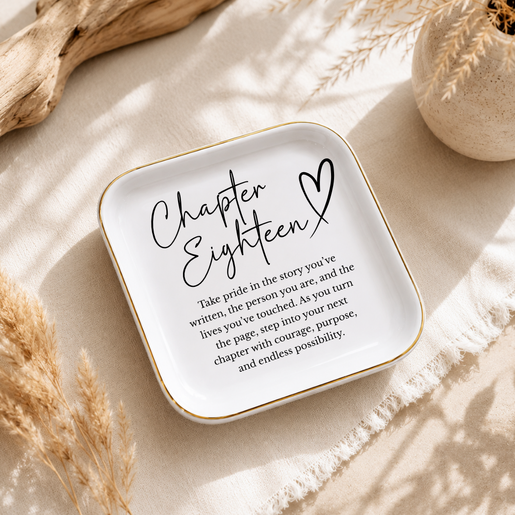 Chapter Eighteen Ring Dish – 18th Birthday Gift