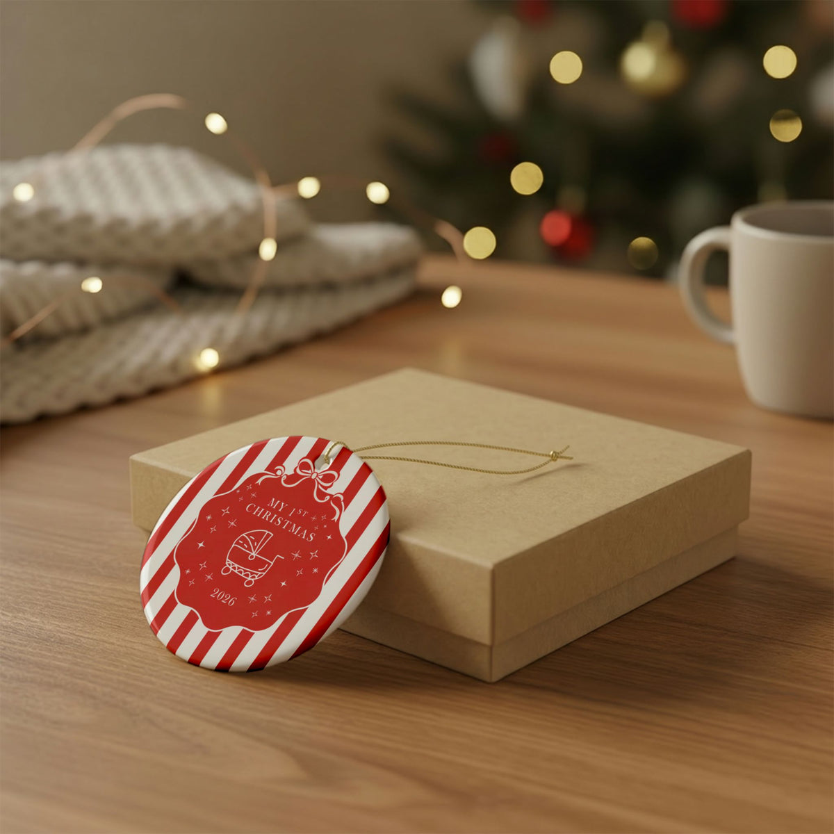 Baby’s First Christmas Ornament 2026 – Baby Carriage