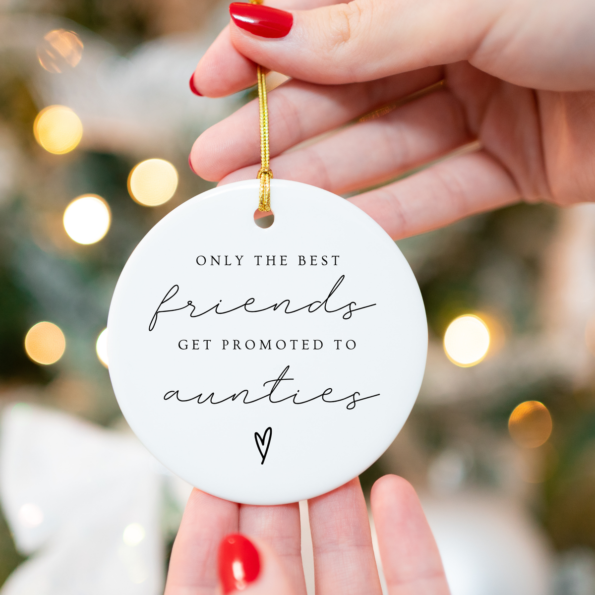 Best Friends Promoted to Aunties Ornament
