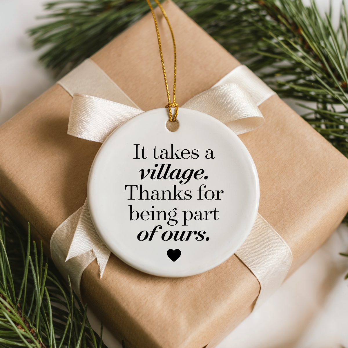 It Takes a Village Ornament