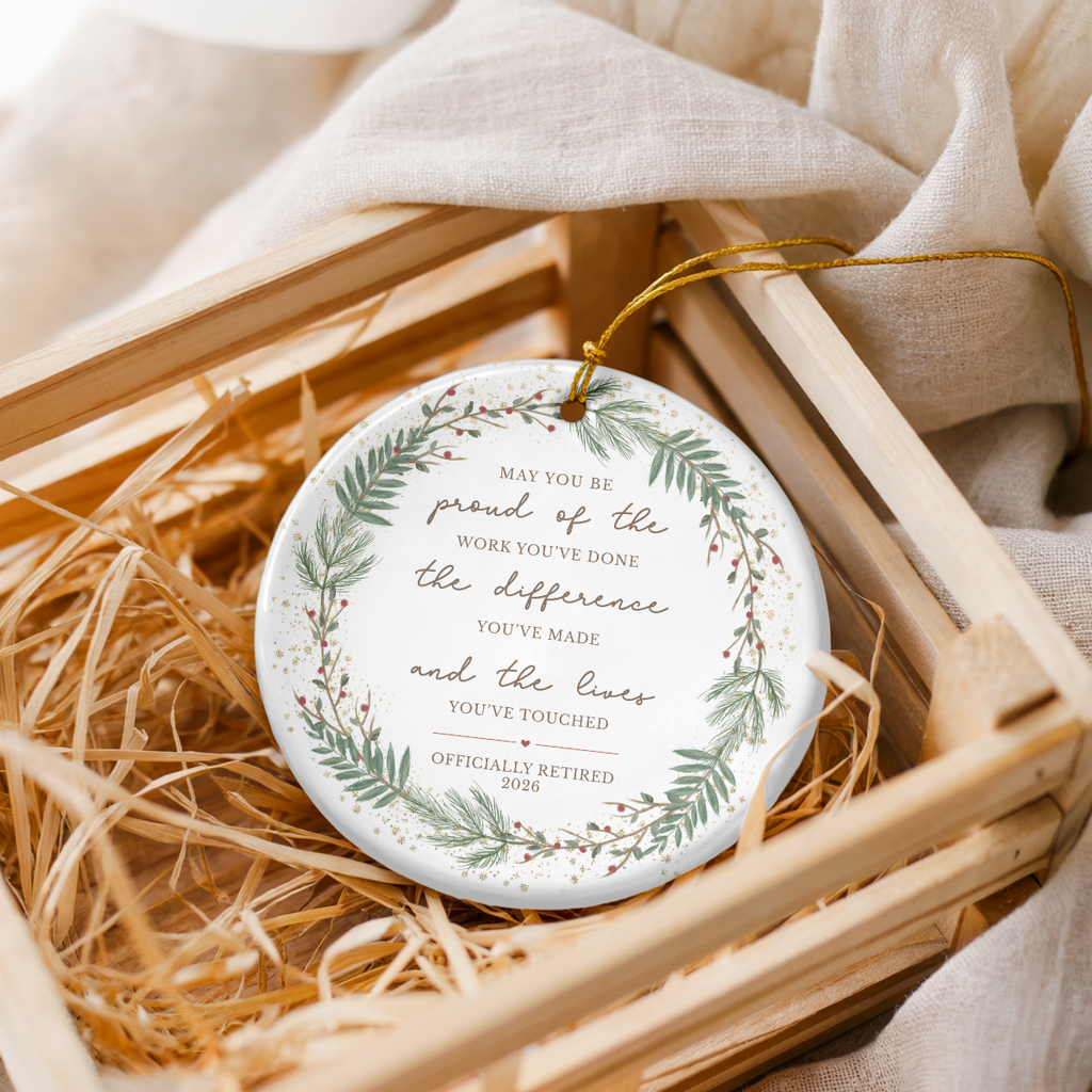 Retirement Ornament – Proud of the Work You've Done