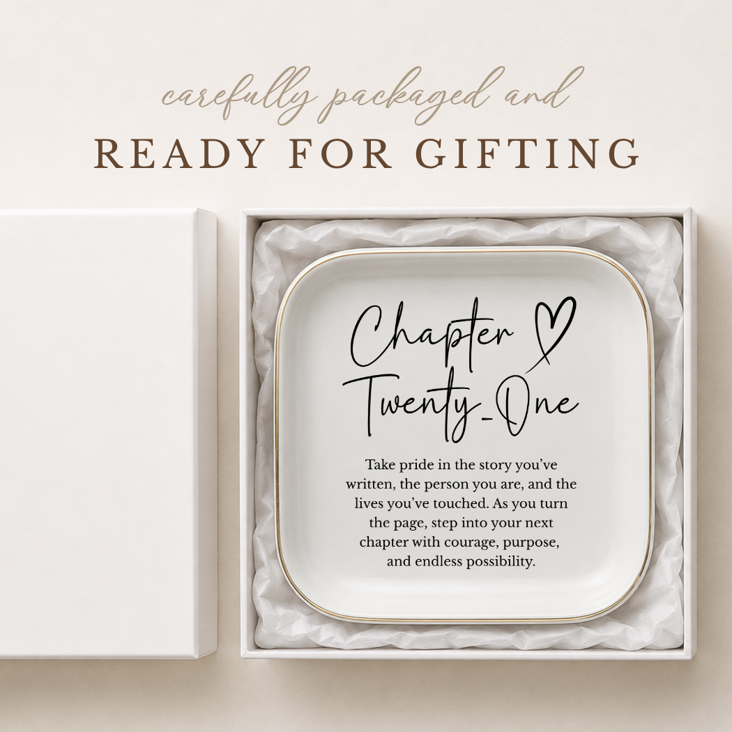 Chapter Twenty-One Ring Dish – 21st Birthday Gift
