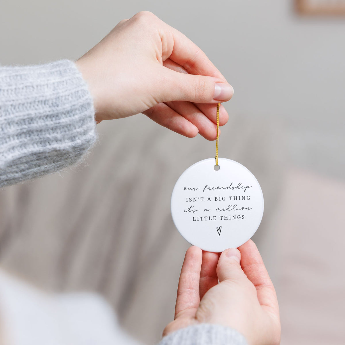 A Million Little Things Friendship Ornament