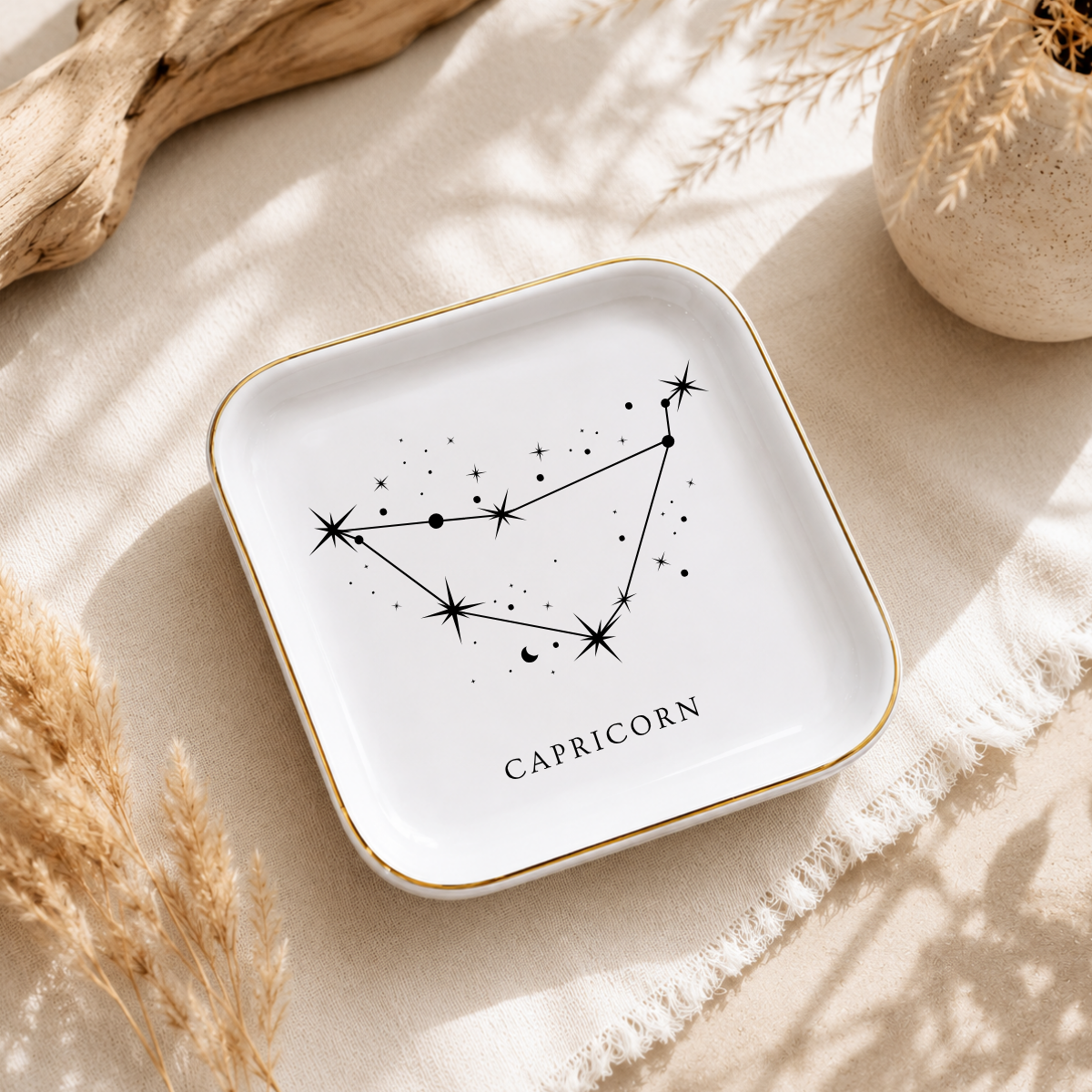 Aries Zodiac Ring Dish – Astrology Birthday Gift for Her