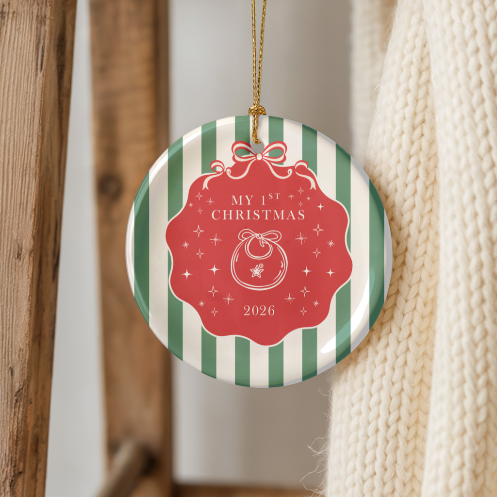 Baby’s First Christmas Ornament 2026 – Baby Rattle
