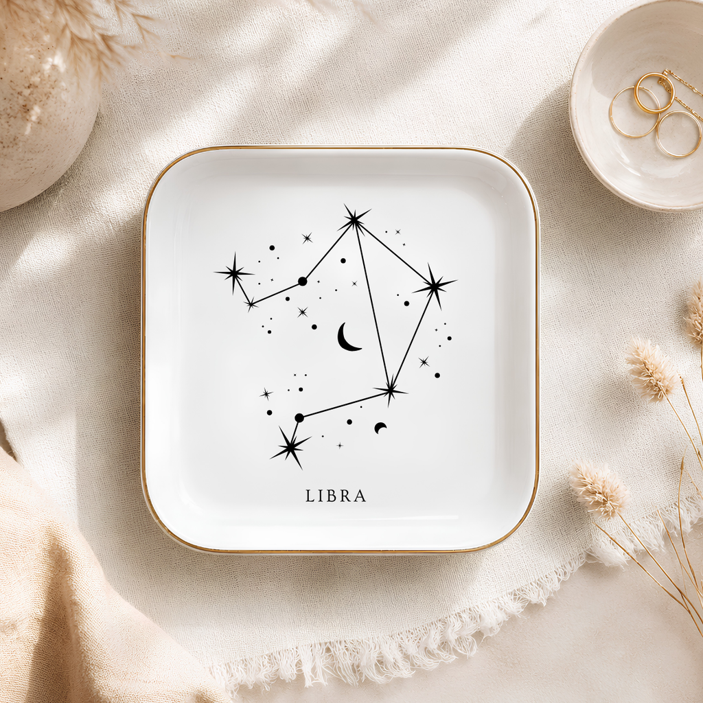 Virgo Zodiac Ring Dish – Astrology Birthday Gift for Her