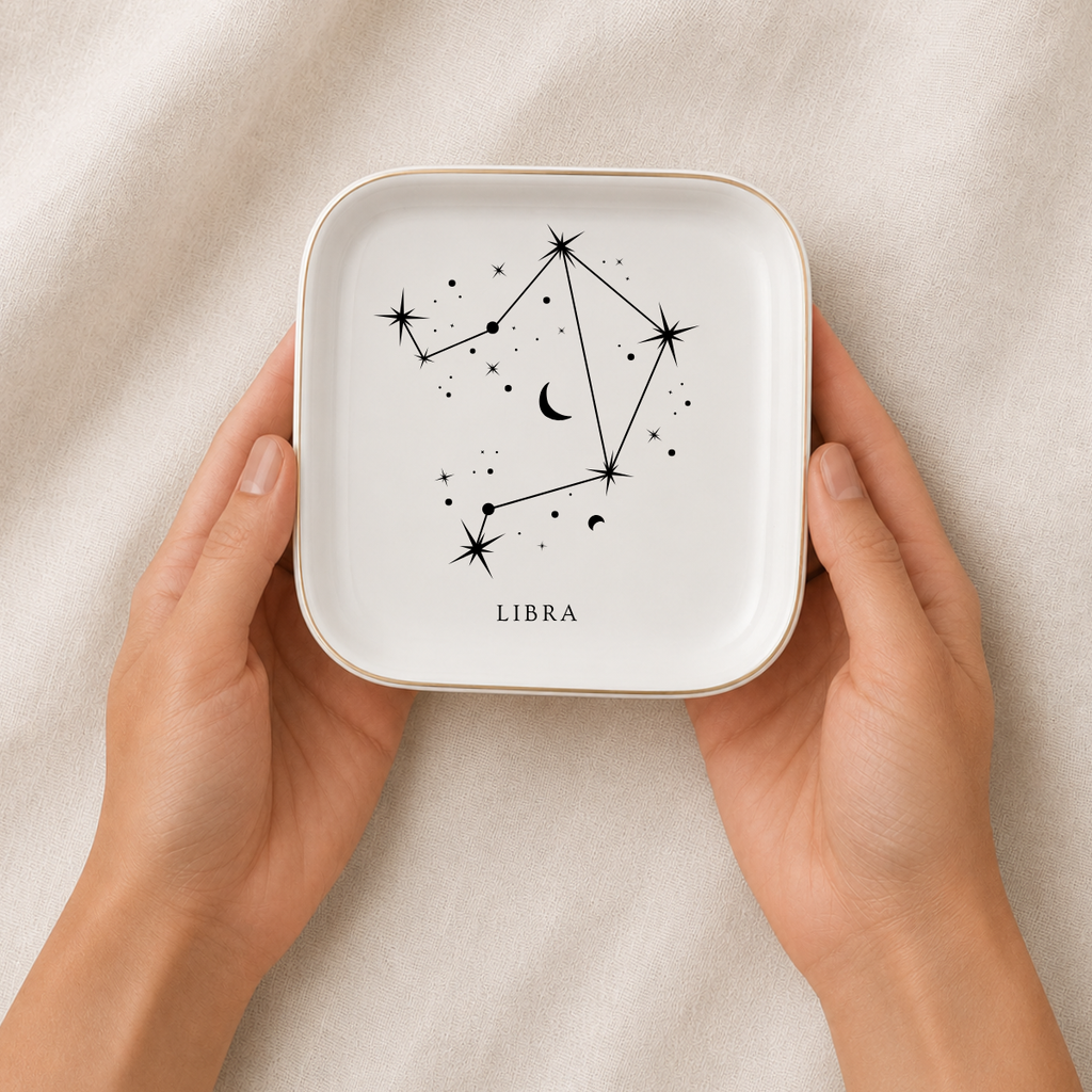 Virgo Zodiac Ring Dish – Astrology Birthday Gift for Her