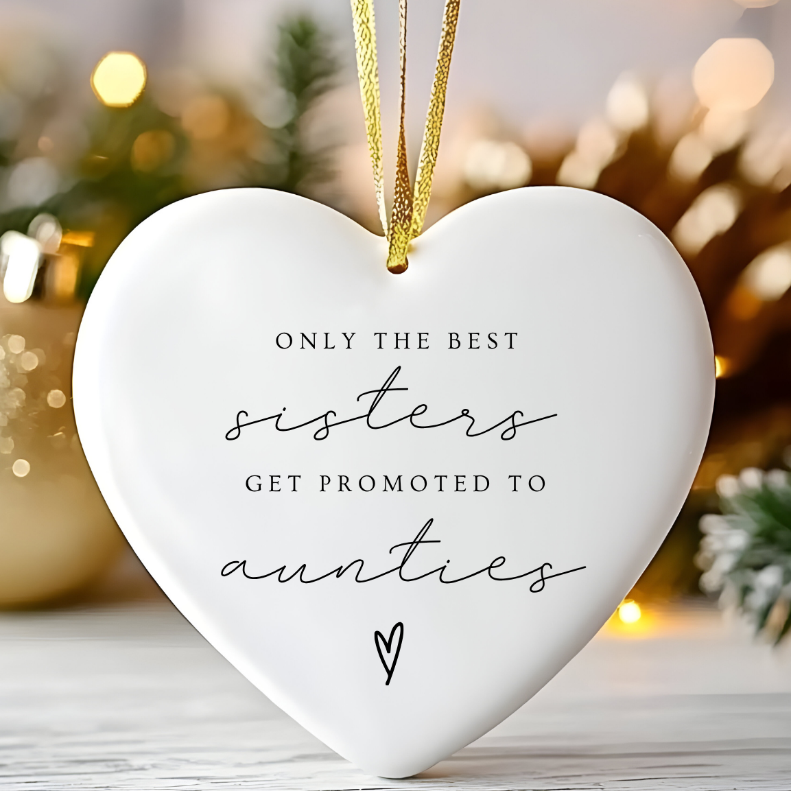 Best Sisters Promoted to Aunties Ornament