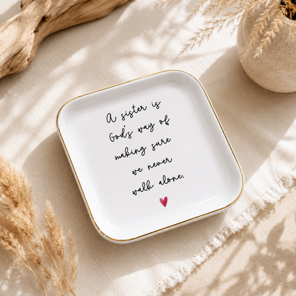 Christian Sister Ring Dish – Faith Gift Keepsake