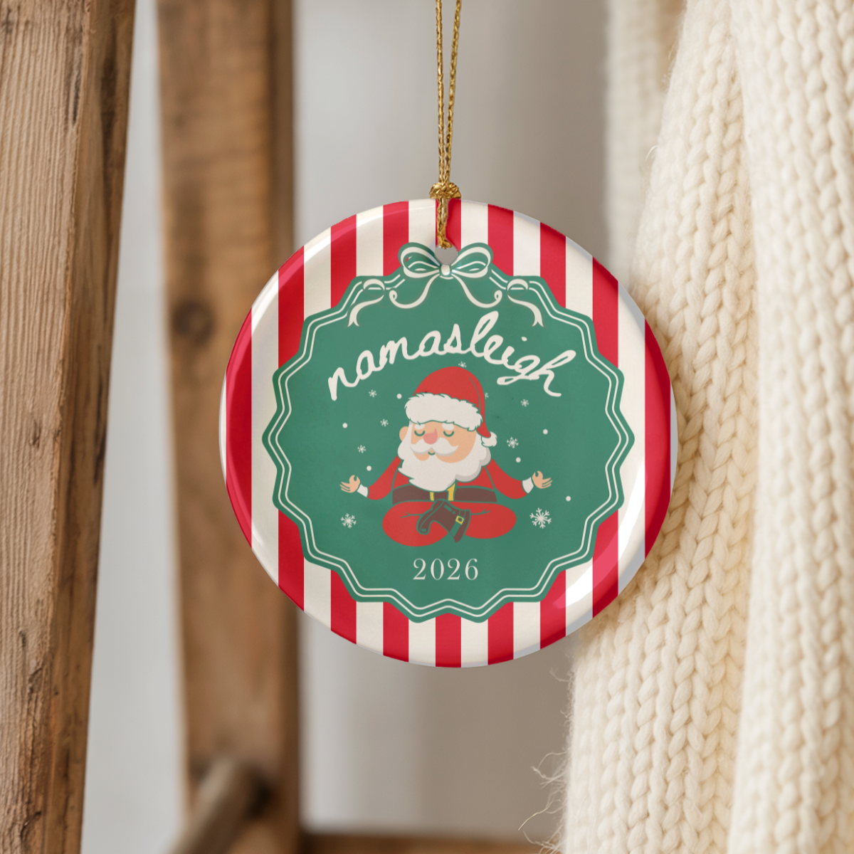 Namasleigh Santa Ornament 2026