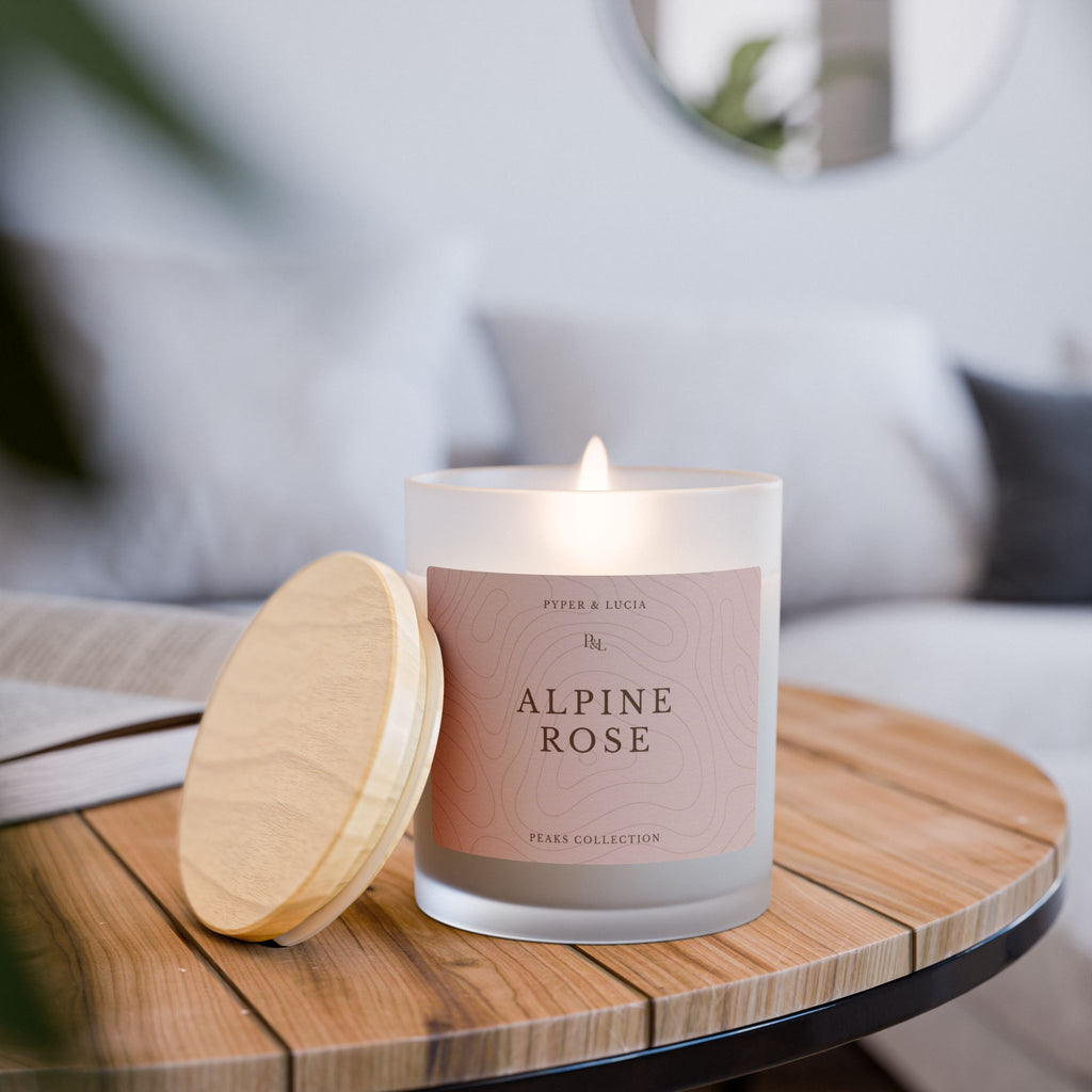 Alpine Rose Candle – Oakmoss + Amber